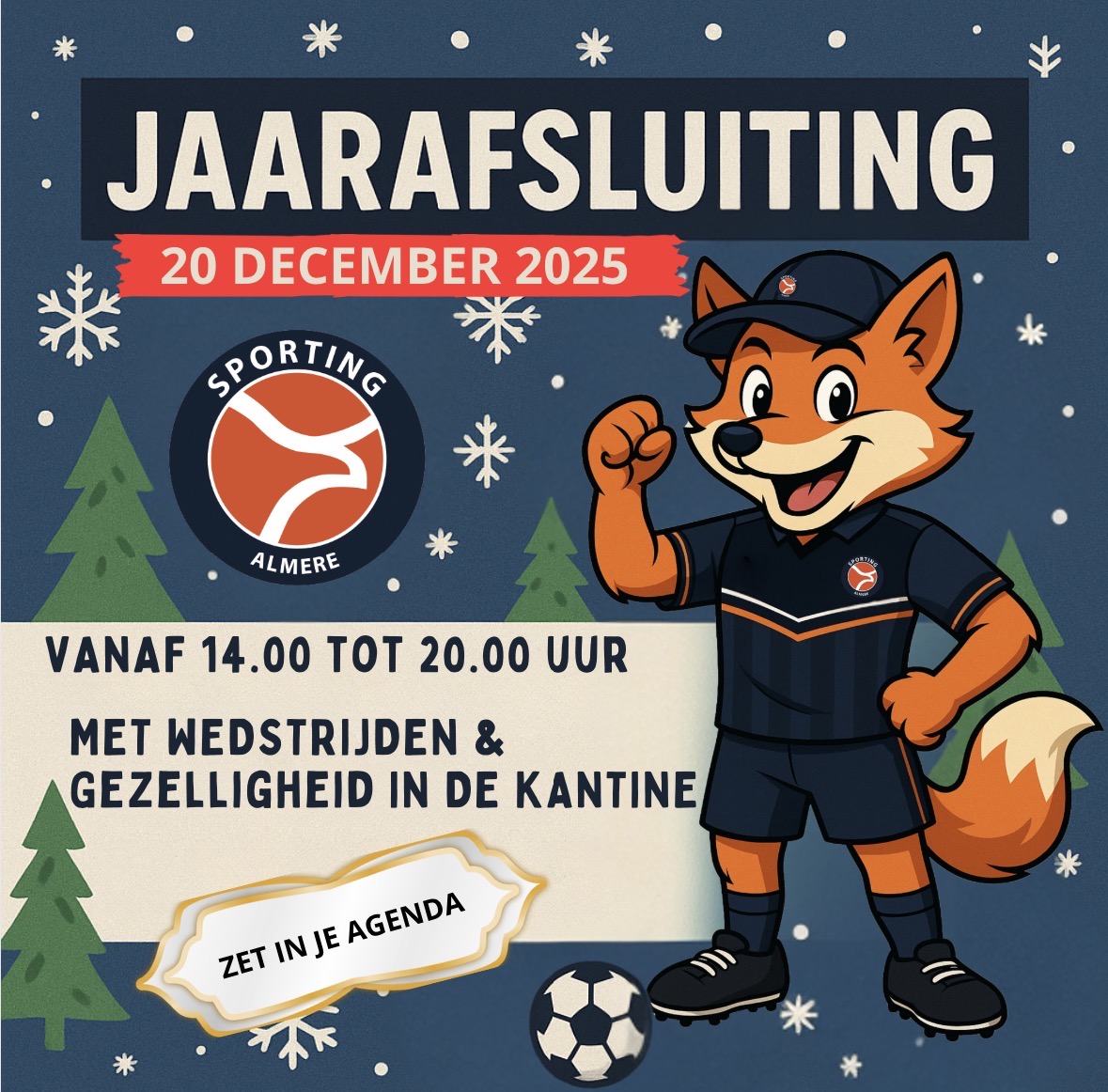 🎄❄️ Sporting Almere Winterfeest , 20 december 2025 ❄️🎄