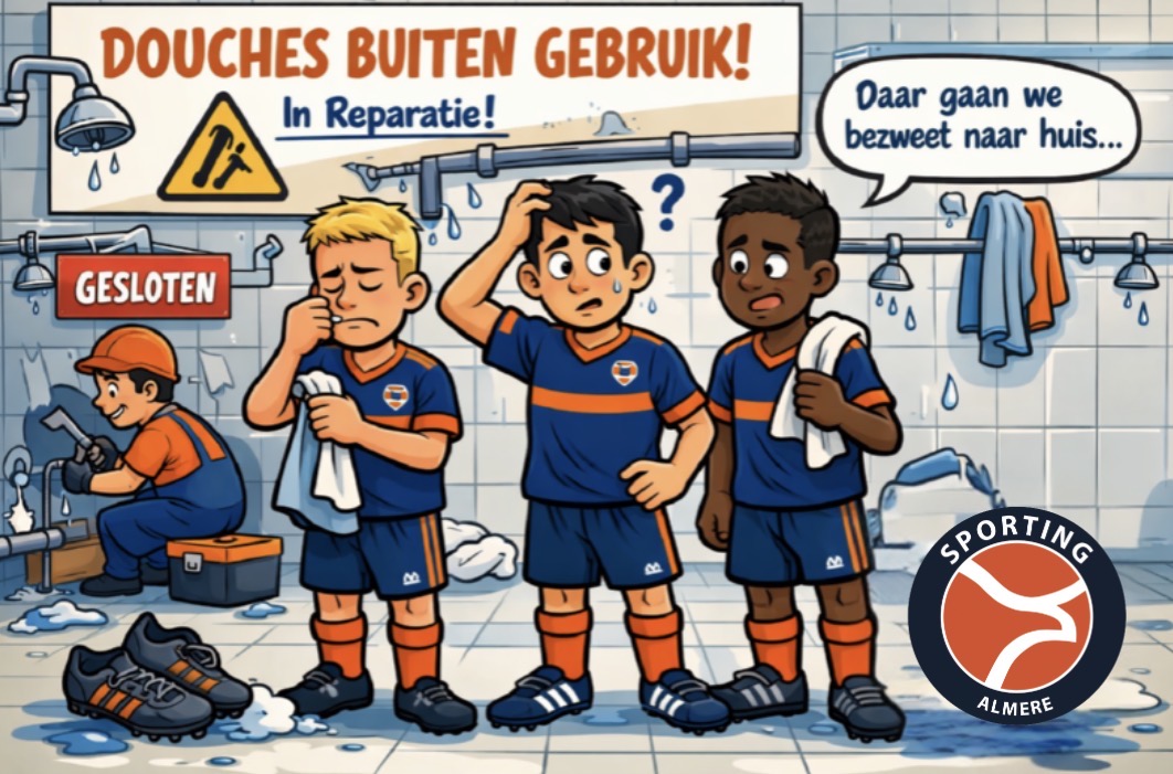 Douches tijdelijk buiten gebruik.