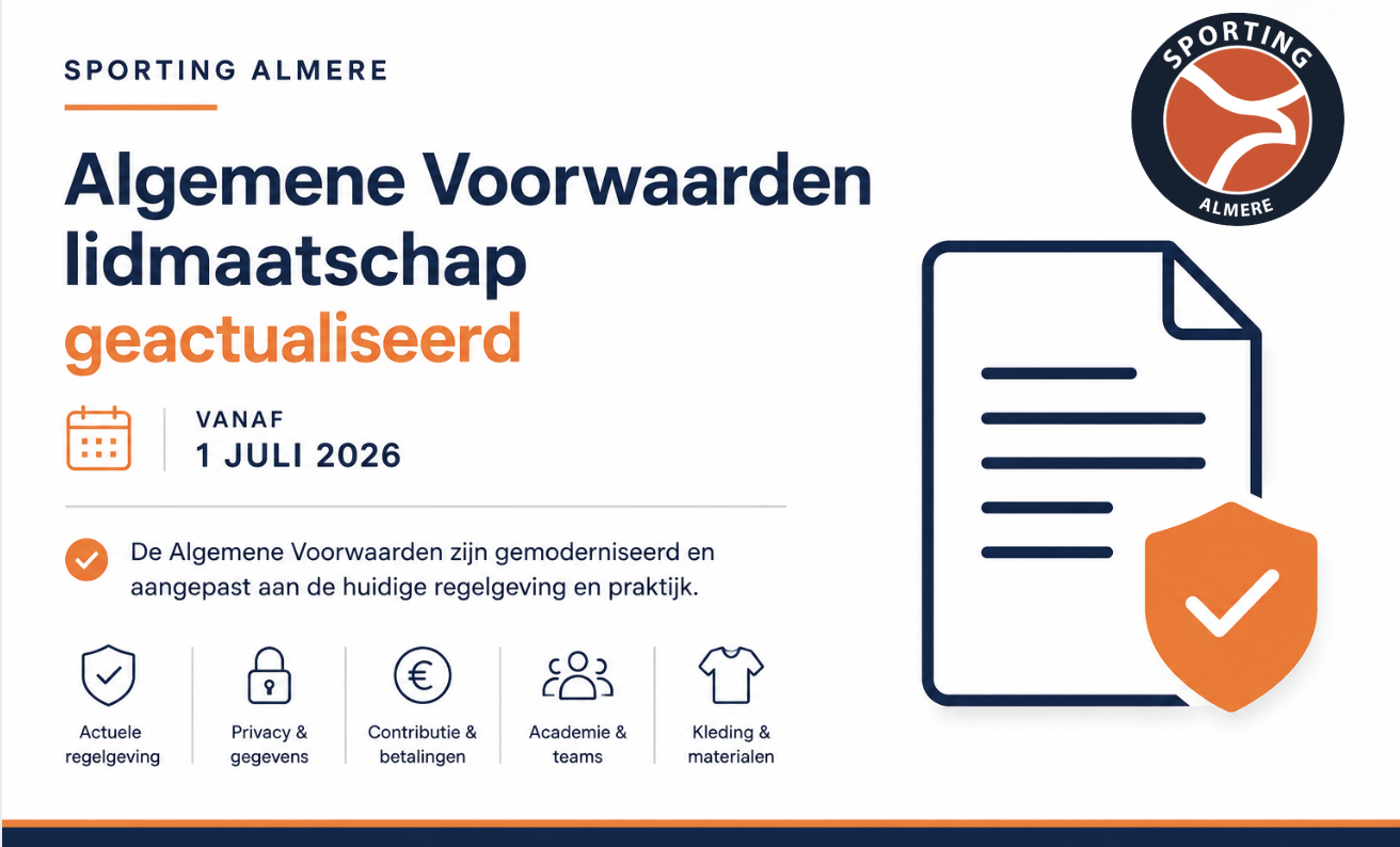 Algemene Voorwaarden lidmaatschap geactualiseerd per 1 juli 2026
