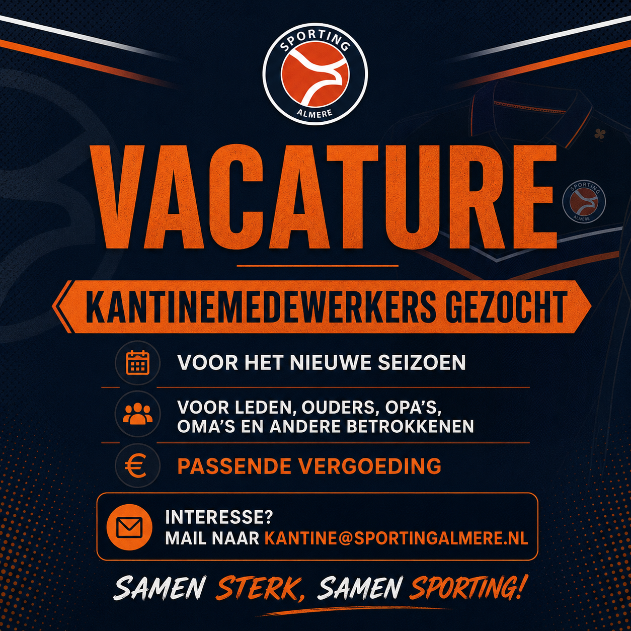 Vacature !